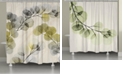 Laural Home Smoky X-Ray of Eucalyptus Leaves Shower Curtain
